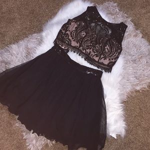 Gorgeous two-piece homecoming dress